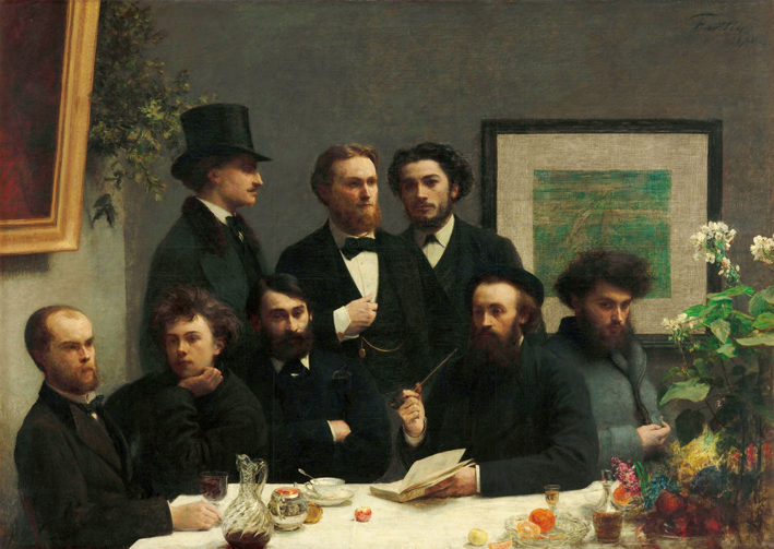  方丹·拉图尔 Fantin-Latour 桌子的角落 The  Corner of the Table